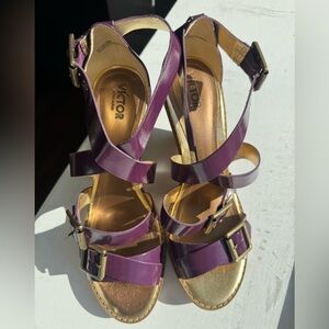 NWT Victor Alfaro Women's Purple Wedges
